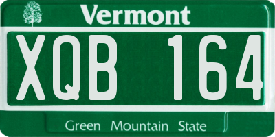 VT license plate XQB164