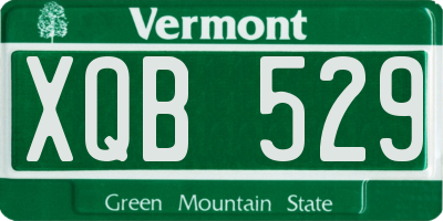 VT license plate XQB529