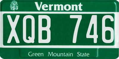 VT license plate XQB746