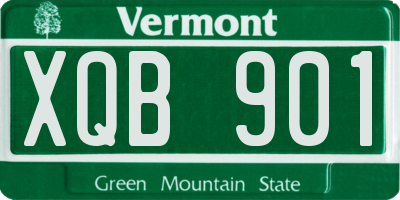 VT license plate XQB901