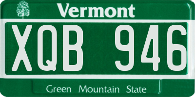 VT license plate XQB946