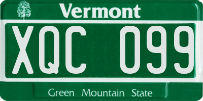 VT license plate XQC099