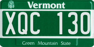 VT license plate XQC130