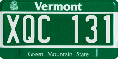 VT license plate XQC131