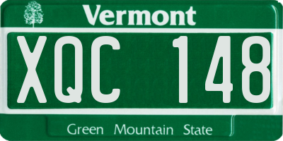 VT license plate XQC148