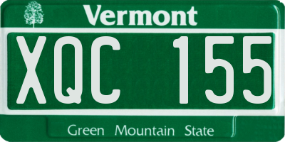 VT license plate XQC155