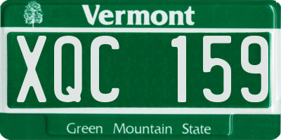 VT license plate XQC159