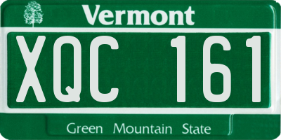 VT license plate XQC161