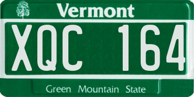 VT license plate XQC164