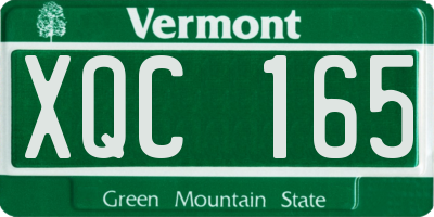 VT license plate XQC165