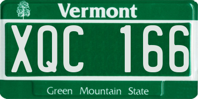 VT license plate XQC166