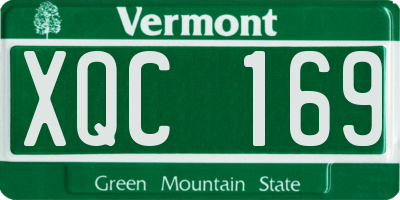 VT license plate XQC169