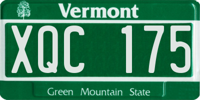 VT license plate XQC175