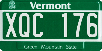 VT license plate XQC176