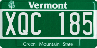 VT license plate XQC185