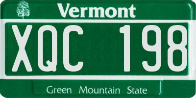 VT license plate XQC198