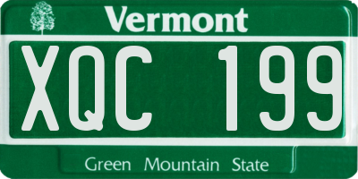 VT license plate XQC199