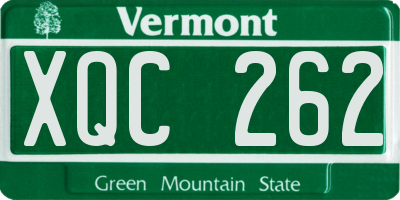 VT license plate XQC262