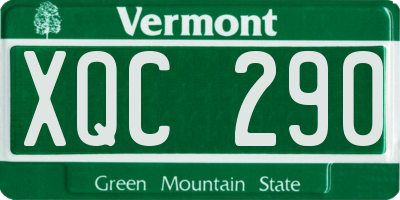 VT license plate XQC290