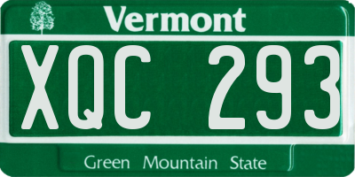 VT license plate XQC293