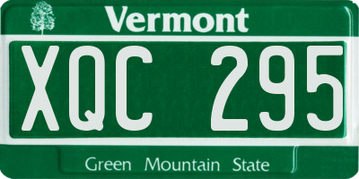 VT license plate XQC295