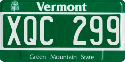 VT license plate XQC299