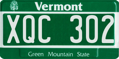 VT license plate XQC302