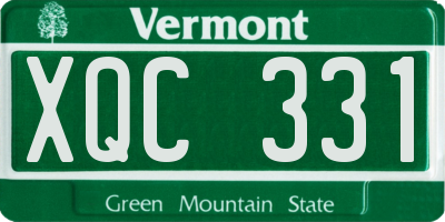 VT license plate XQC331