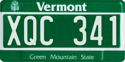 VT license plate XQC341