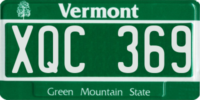 VT license plate XQC369