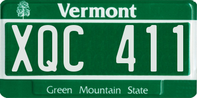VT license plate XQC411