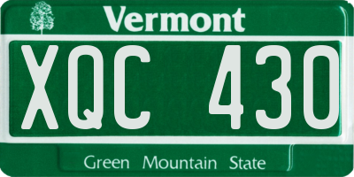 VT license plate XQC430