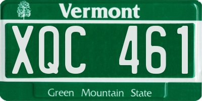 VT license plate XQC461