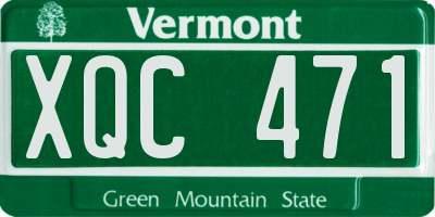 VT license plate XQC471