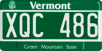 VT license plate XQC486