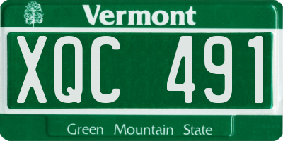 VT license plate XQC491