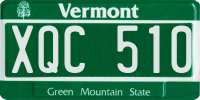 VT license plate XQC510