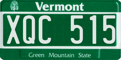VT license plate XQC515