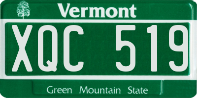 VT license plate XQC519