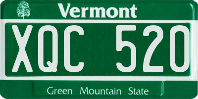 VT license plate XQC520