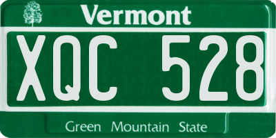 VT license plate XQC528