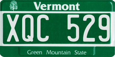 VT license plate XQC529