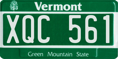 VT license plate XQC561