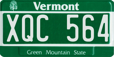VT license plate XQC564