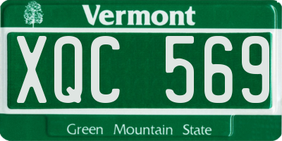 VT license plate XQC569