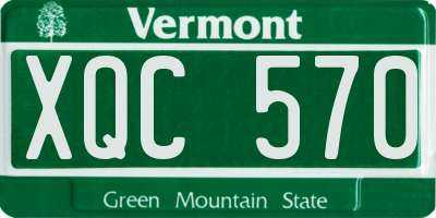 VT license plate XQC570