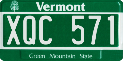 VT license plate XQC571