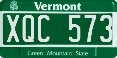 VT license plate XQC573