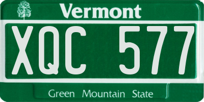 VT license plate XQC577