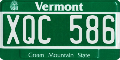 VT license plate XQC586